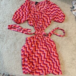 Forever 21 Pink and Purple Wave Dress